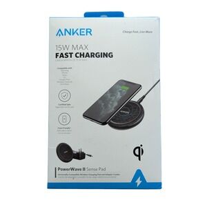 Bb. Anker Powerwave II Sense Pad 15W Max Fast‎ Charging - Black (B2519JF1)